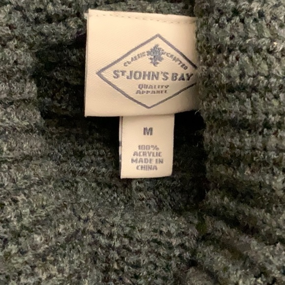 ST. John’s Bay dark grey short sleeve sweater. Size M. NWT - Picture 7 of 7